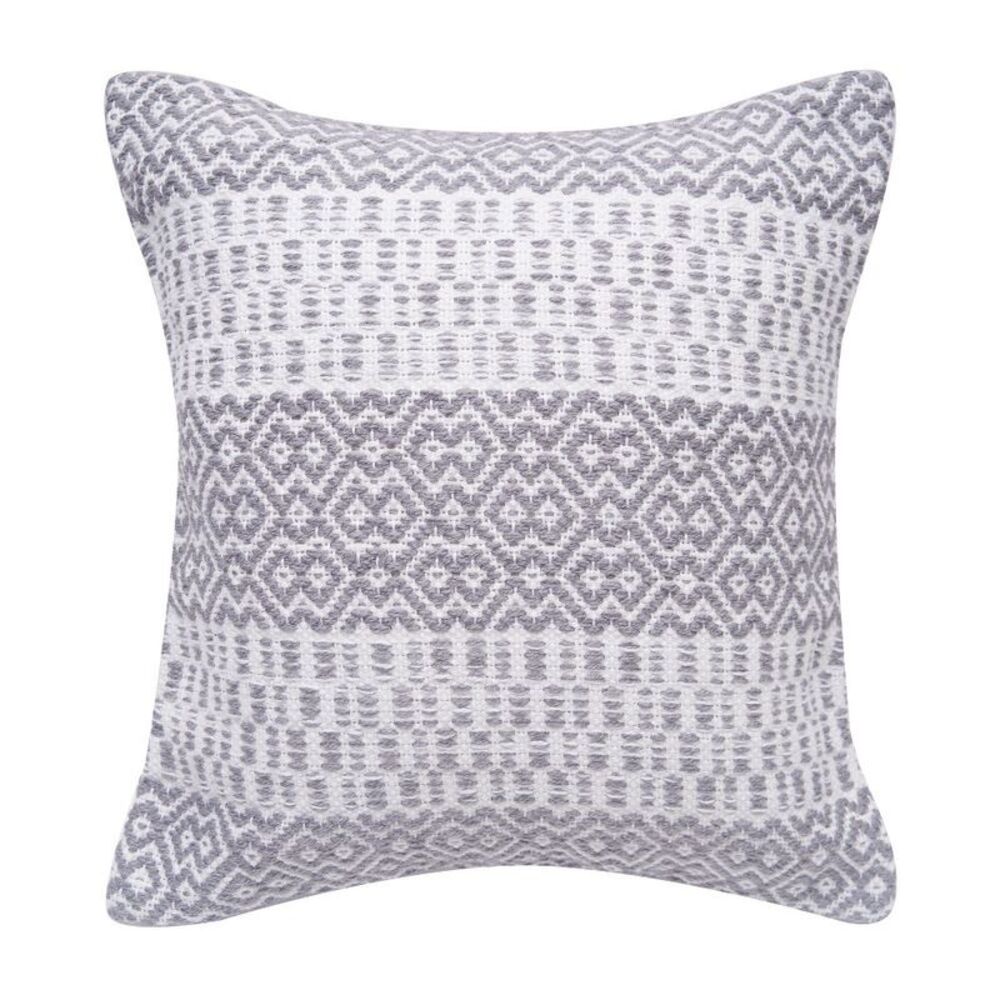 C&F Home Pim Diamond Stripe Slate Indoor/Outdoor Accent Throw Pillow 18" x
